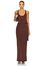 view 5 of 6 Elsy Maxi Skirt in Dark Brown