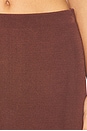 view 6 of 6 Elsy Maxi Skirt in Dark Brown