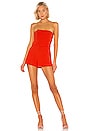 view 1 of 3 Carly Romper in Red