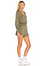 view 2 of 4 Margo Romper in Dark Army Green