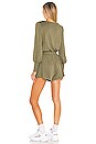 view 3 of 4 Margo Romper in Dark Army Green
