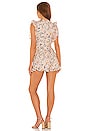 view 3 of 4 Jill Romper in Peach Ditsy Floral