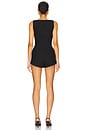 view 3 of 4 Tweed Josephine Romper in Black