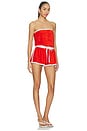 view 2 of 3 Tessa Romper in Red & White