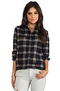 view 1 of 5 Boyfriend Button Up Blouse in Plaid w/ Studs in Plaid & Studs
