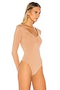 view 3 of 5 Wagner Bodysuit in Warm Beige