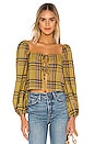 view 1 of 4 Tucker Top in Yellow Plaid