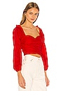 view 2 of 4 Octavia Crop Top in Red