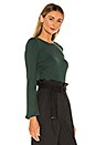 view 3 of 5 Khloe Top in Forest Green
