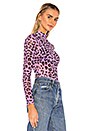 view 2 of 4 Lauryn Top in Purple Leopard
