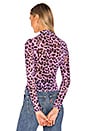 view 3 of 4 Lauryn Top in Purple Leopard