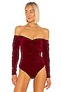 view 2 of 5 Havana Bodysuit in Ruby Red