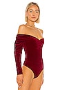 view 3 of 5 Havana Bodysuit in Ruby Red