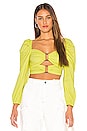 view 1 of 4 Delilah Top in Light Lime