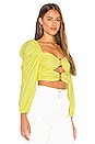 view 2 of 4 Delilah Top in Light Lime