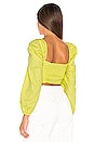 view 3 of 4 Delilah Top in Light Lime
