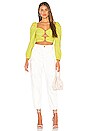 view 4 of 4 Delilah Top in Light Lime