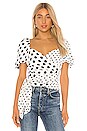 view 1 of 4 Tilden Top in Mixed Polka Dot