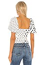 view 3 of 4 Tilden Top in Mixed Polka Dot