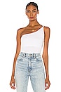 view 1 of 4 Twisted One Shoulder Tank in White