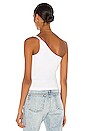 view 3 of 4 Twisted One Shoulder Tank in White