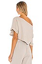 view 3 of 4 Cropped Off Shoulder Top in Sandstone