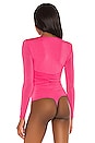 view 4 of 5 Anya Bodysuit in Hot Pink