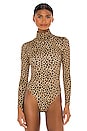 view 2 of 5 BODY TURTLENECK in Tan Leopard
