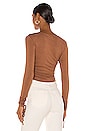 view 3 of 4 Dory Top in Brown
