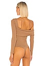 view 4 of 5 Florence Bodysuit in Taupe
