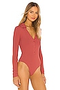 view 3 of 6 Safir Polo Bodysuit in Rose
