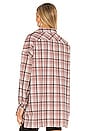 view 4 of 5 Gela Oversized Top in Pink Plaid