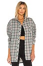 view 1 of 5 Gela Oversized Top in Sage Plaid