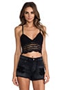 view 1 of 5 South Beach Crop Top in Black