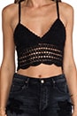 view 4 of 5 South Beach Crop Top in Black