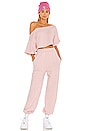 view 4 of 4 Cropped Off Shoulder Top in Soft Pink