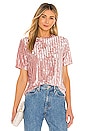view 1 of 5 Nicola Velour Tee in Blush