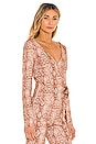 view 2 of 4 Long Sleeve Wrap Top in Snake