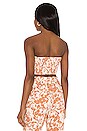 view 3 of 4 Kacey Top in Caramel Brown Floral
