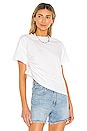view 1 of 5 Carina Ruched Tee in White