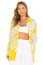 view 1 of 4 Whitney Beach Shirt in Maize Yellow Tie Dye
