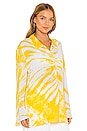 view 2 of 4 Whitney Beach Shirt in Maize Yellow Tie Dye