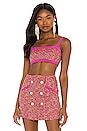 view 1 of 5 Nadja Bralette in Pink & Red
