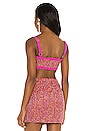 view 3 of 5 Nadja Bralette in Pink & Red