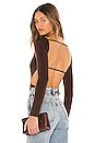 view 1 of 5 Skylar Bodysuit in Espresso Brown