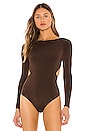view 2 of 5 Skylar Bodysuit in Espresso Brown