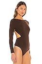 view 3 of 5 Skylar Bodysuit in Espresso Brown