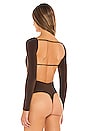 view 4 of 5 Skylar Bodysuit in Espresso Brown