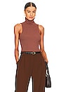 view 1 of 5 Blythe Bodysuit in Chocolate Brown