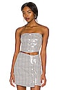view 1 of 5 Mischa Top in Grey Plaid